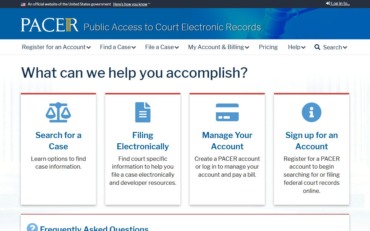 PACER federal Rockingham County court records search